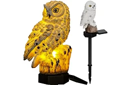 Lampion ogrodowy solarny – sowa