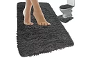 Dywaniki łazienkowe – zestaw 3 sztuk - szary