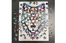 Drewniane puzzle wilk - 170 elementów - 38 x 27 cm