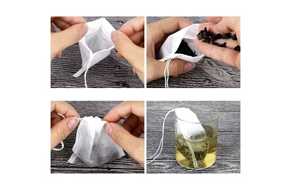 Jednorazowe torebki herbaty - zestaw 100 szt.