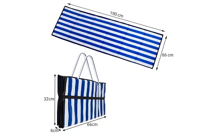 Składana mata plażowa 190 x 66 cm