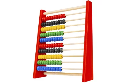 Drewniane liczydło z koralikami dla dzieci