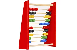 Drewniane liczydło z koralikami dla dzieci