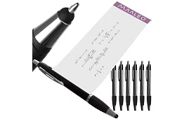 Zestaw 6 długopisów z wkładem - 3 x niebieski + 3 x czarny