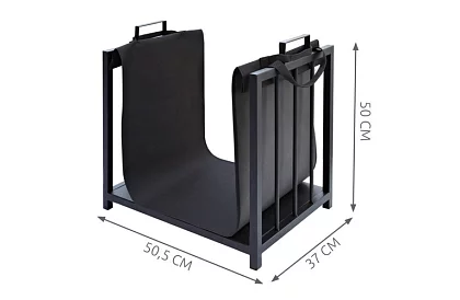 Stojak na drewno do kominka