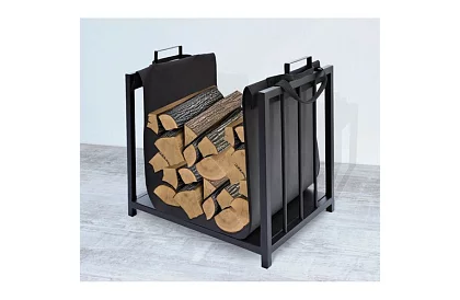 Stojak na drewno do kominka