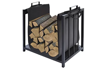 Stojak na drewno do kominka